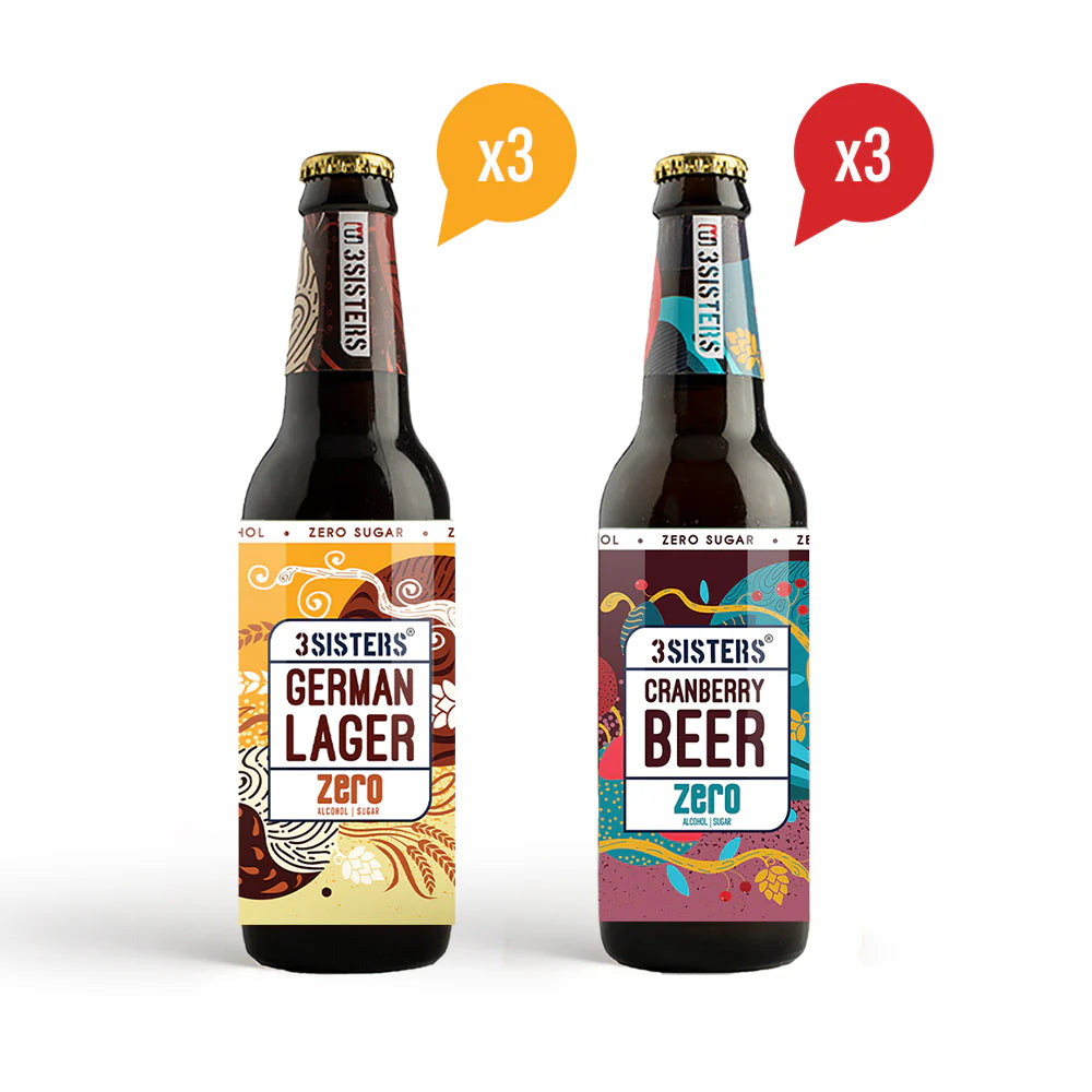 Non Alcoholic Beer Sugar Free Pack (Cranberry Sugar Free + German Lager Sugar Free)