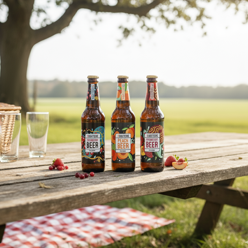 Non Alcoholic Beer Assorted Pack (Cranberry + Strawberry + Peach)