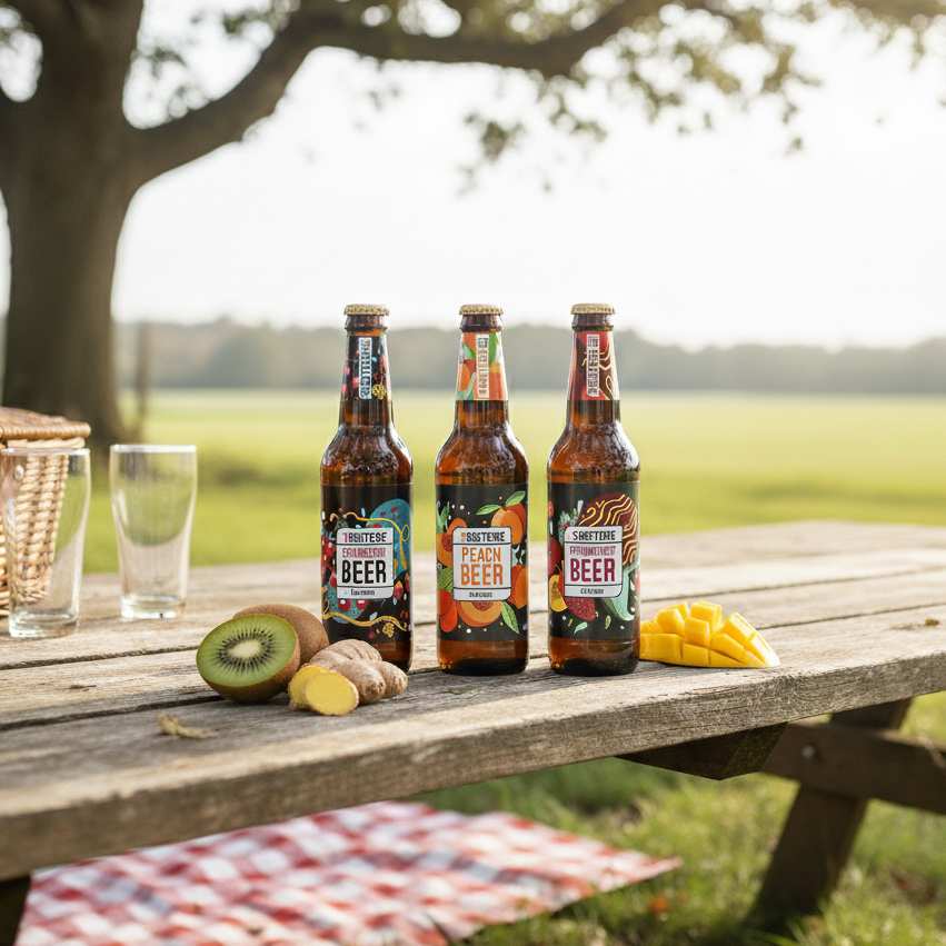 Non Alcoholic Beer Assorted Pack (Peach Mango + Ginger + Kiwi Mint)