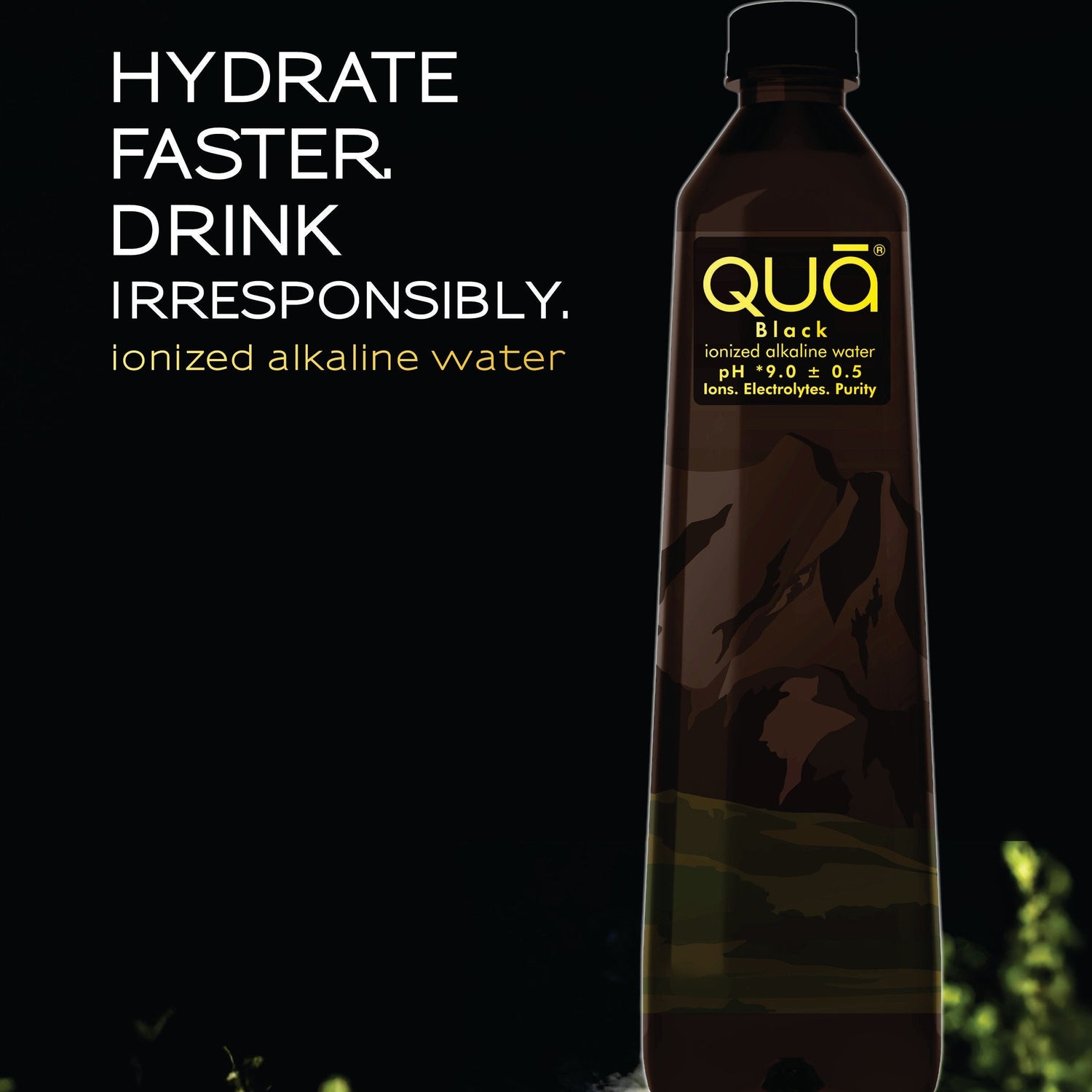 Black Ionized Alkaline Water